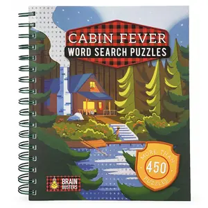 Cabin Fever Word Search Puzzles -- Parragon Books - Spiral