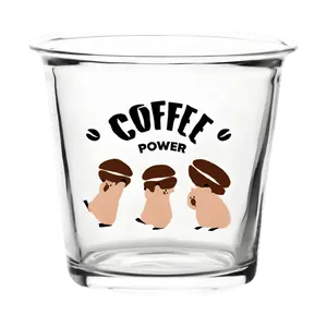 KawashimaYa Capybara Glass Mug Cup - Cute Ins Style 330ml Clear Juice Milk Beverage Tumbler for Coffee Lovers, Kawaii Animal Drinkware