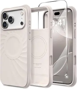 COFFKER for iPhone 17 Pro Max Case, MagSafe Compatible, Screen Protector Shockproof Magnetic Case for iPhone 17 Pro Max 6.9 Inch