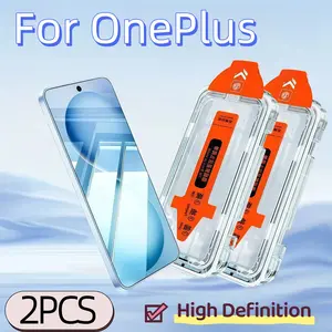 2-Pack Oneplus Screen Protector, HD Tempered Glass, Ultrasonic Fingerprint Unlock, 9h Hardness, Dust-Free, Bubble-Free, Easy Install
