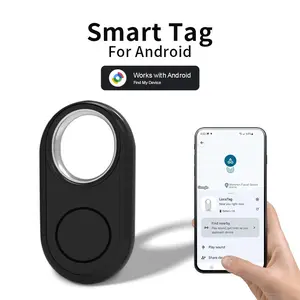 Thin strip intelligent GPS positioning tag compatible with Android Bluetooth anti loss device, two-way alarm, remote finder, key wallet, luggage, mobile phone, search locator