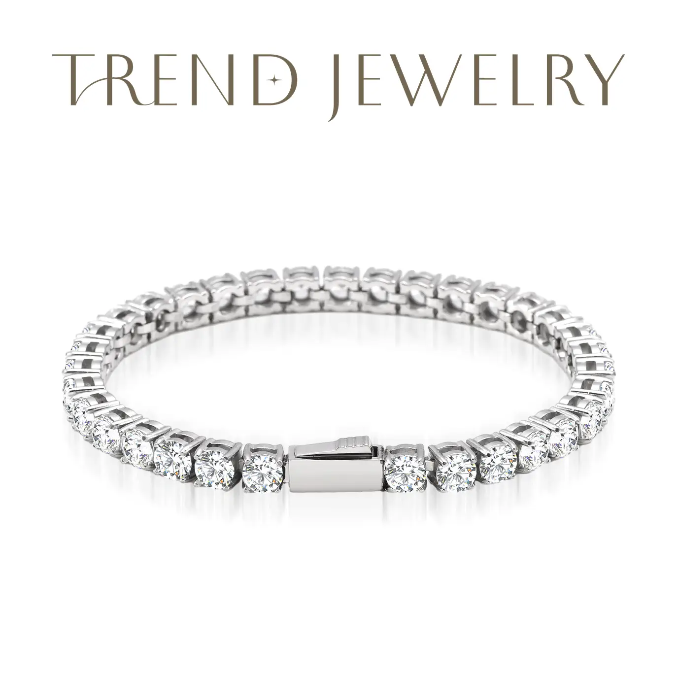 3MM/4MM/5MM Tennis All Moissanite Bracelet D Color VVS1 Engagement Wedding Bracelet Moissanite Artificial Gemstones Bracelet Ladies Birthday Jewelry G