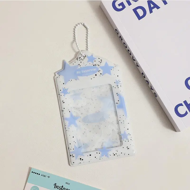 Splash Ink Star Series PVC Transparent Card Holder, 1 Piece Identification Supply For Office Use