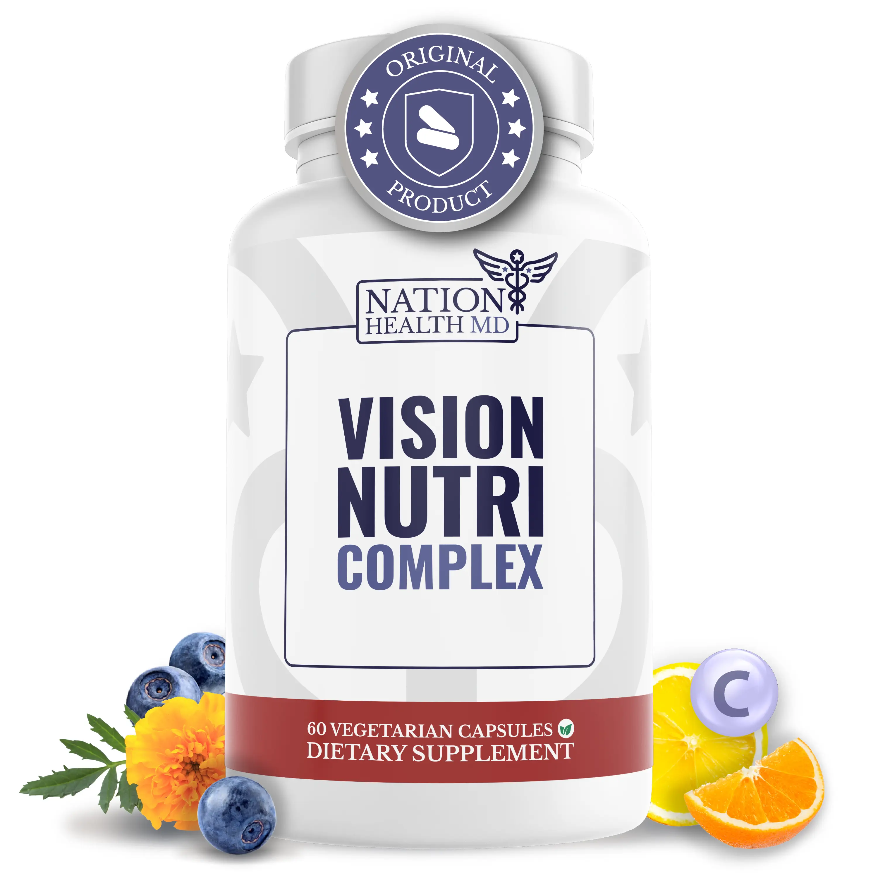 Support Your Eyes with VISION NUTRI COMPLEX – Natural Support for Eye Function | 60 Vegan Capsules