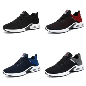 Men's breathable knit sports shoes, equipped with innovative air cushioning – featuring a lightweight, trend-forward design for boundless urban exploration. Comes with an all-terrain cushioning system, effortlessly adapting to diverse styling scenarios.