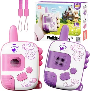 Walkie Talkies for Kids Ages 3-9 - 2 Pack Outdoor Adventure Toys with 1000ft Range,Unicorn Toys Birthday Gifts for 4 5 6 7 8 Year Old Girls Easter Gifts