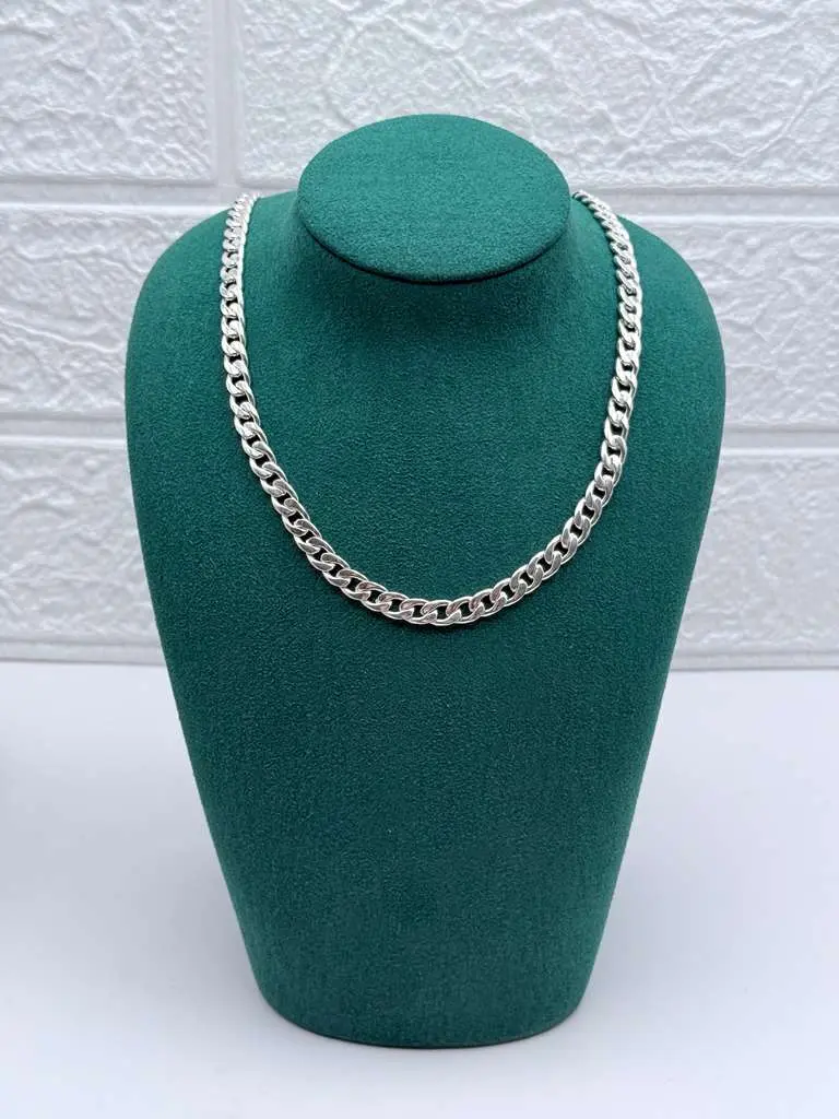 MINARA 950 Silver Cubana Chain 6mm
