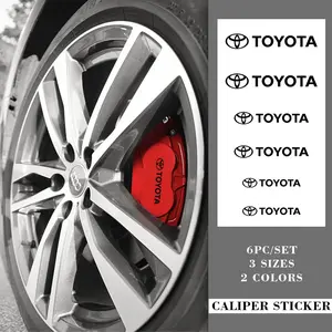 High-Temperature Waterproof Brake Caliper Sticker, Exterior Decal for Toyota Series Cars, Durable Car Accessories