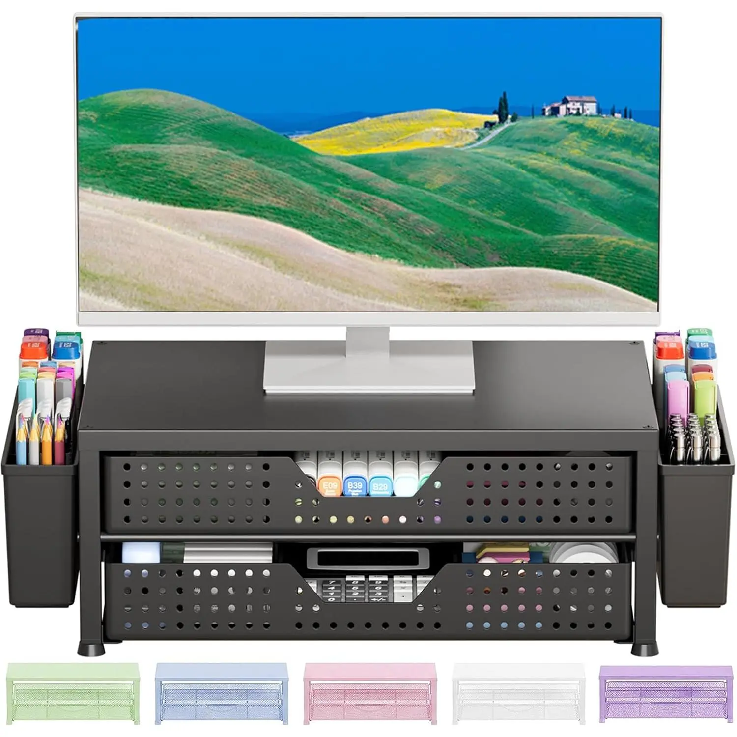 Black Upgraded Double-Drawer