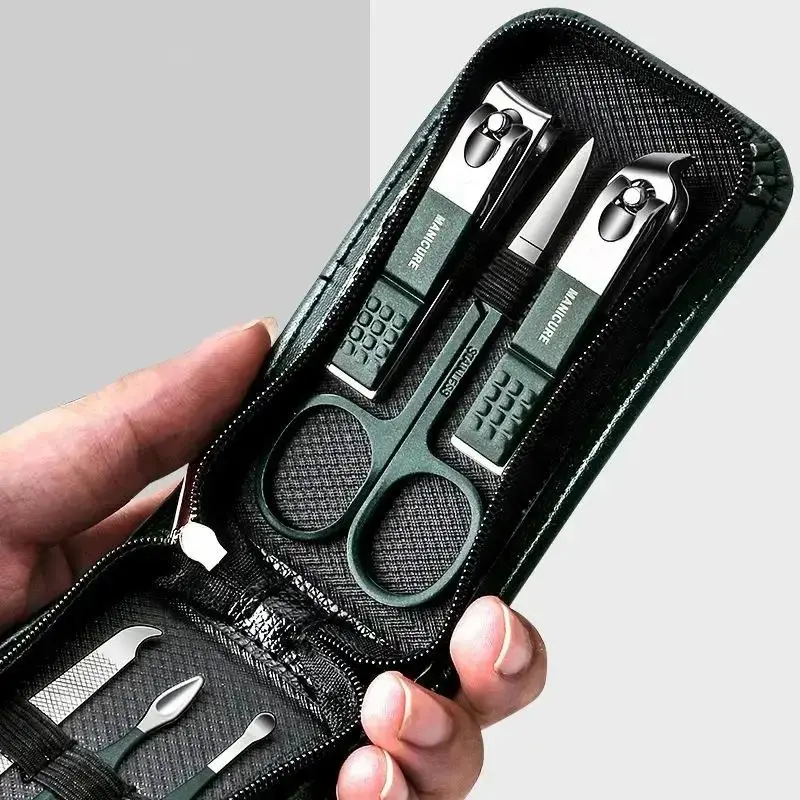 6 Pcs Portable Luxury Manicure Sets Pedicure Kits Nail Clipper Set Personal Care Tools