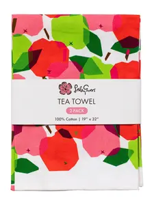 TEA TOWEL set of 2 Apples