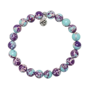 Defining Bracelet- Intuition Bracelet with Purple Blue Jasper Gemstones