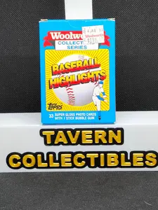 1988 Topps Woolworth Baseball Highlights Complete 33 Glossy Card Baseball Set