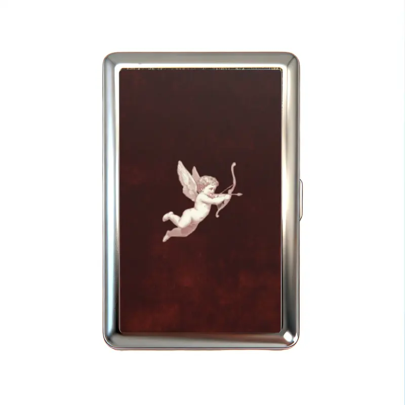 Vintage Metal Wallet Card Holder Tin Box – Business Card, ID & Small Trinket Case