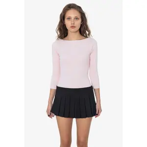 RPR301 - Micro Mini Box Pleat Wrap Skirt