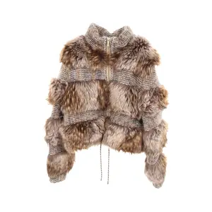 Pre-owned CHANEL Cashmere Small Leather Goods Coco Mark Button Mohair Outerwear