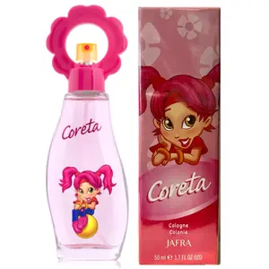 Kids CORETA ORIGINAL RED BOTTLE by Jafra Sweet Light Cologne with Musky Sandalwood & Amber Base Notes for Young Girls 50ml