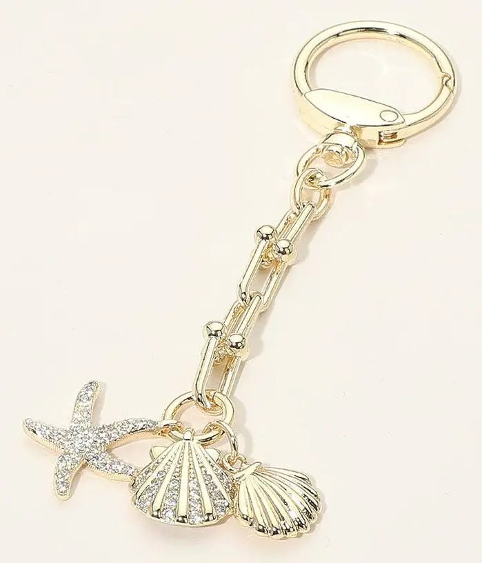 Starfish Sea Shell Bag Charm