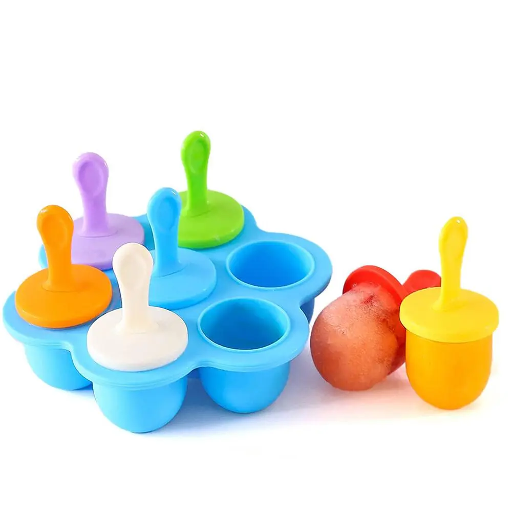 Silicone Popsicle Mold with Lid, 1 Count BPA Free Ice Pop Maker, Leak-proof Storage Container, Perfect for Kids' DIY Treats, Kitchen Gadgets