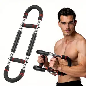 Twister Arm Exerciser - Adjustable Resistance Bar for Arms, Chest & Shoulder Workout - Portable Home Gym for Upper Body Strength Training