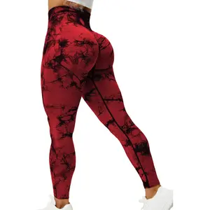 Womens High Waisted Seamless Workout Butt Lifting Juicy Peach Looking Leggings  QOQ