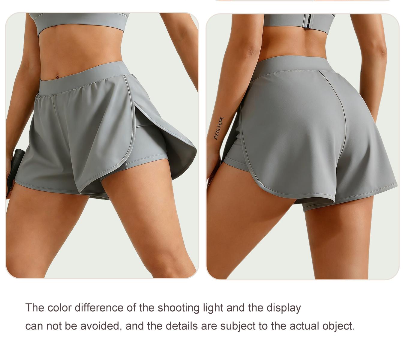 3-Pack Women's Casual Athletic Yoga Shorts , Elastic Waistband, Quick-Dry Fabric For Running & Gym Featuring Stretchy And Fit for Workouts