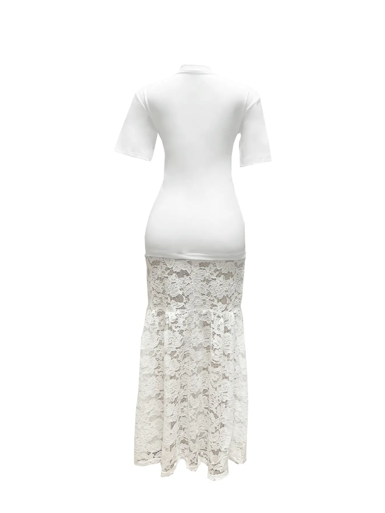 Women's Lace Letter Print Lady Dress, Printed Casual Summer Fitted Round  Neck Dress, Unique Feminine Style, Moderate Fabric Thickness, Perfect for  Daily Wear, Womenswear - TikTok Shop