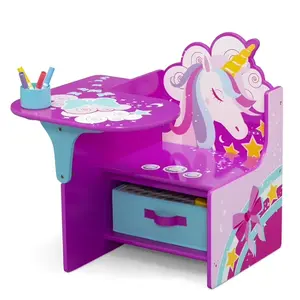 Unicorn Chair Desk with Storage Bin, Greenguard Gold Certified