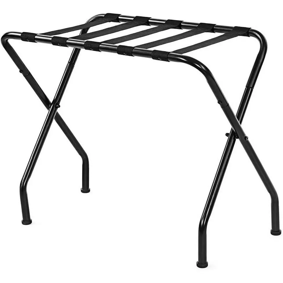 Ochine Folding Luggage Rack Portable Single Tier Suitcase Stand Durable Luggage Holder for Guest Room Bedroom and Hotel Use
