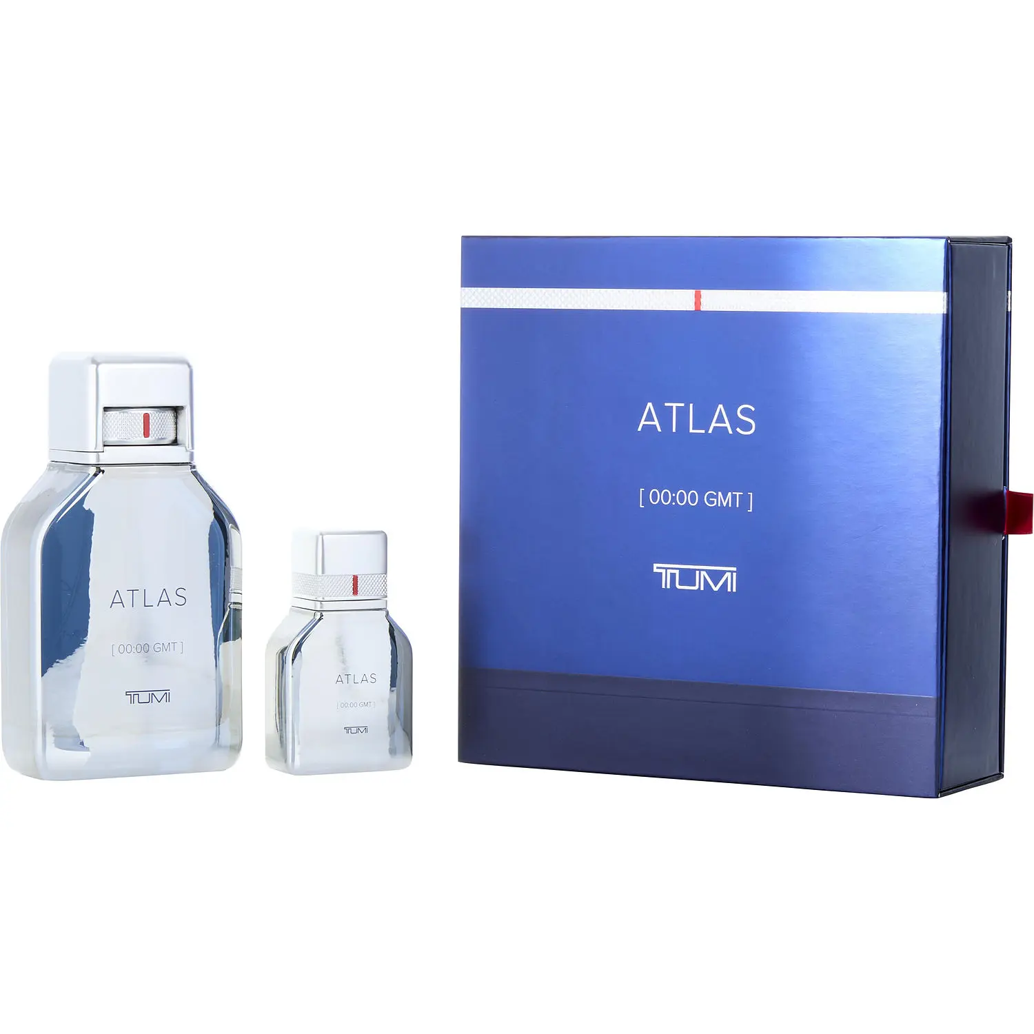 Tumi Atlas Set- Eau De Parfum Spray 6.8 Oz & Eau De Parfum Spray 1 Oz For Men