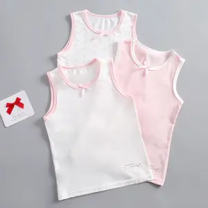 3-piece set of girls' and children's tank tops for summer comfort, with inner and outer straps and sleeveless vests，for cute girly stuff Camis Button Closure Tank Button Front Tank Casual Soft Panties