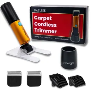 Dabline Cordless Carpet Trimmer with Charging Dock | 4-5 hours of battery life