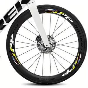 13-Piece Zi-Pp Firefinch Champion Rainbow Edition Bike Sticker for Road Bike Carbon Fiber Wheels, Fit Mountain Bike Rim Width