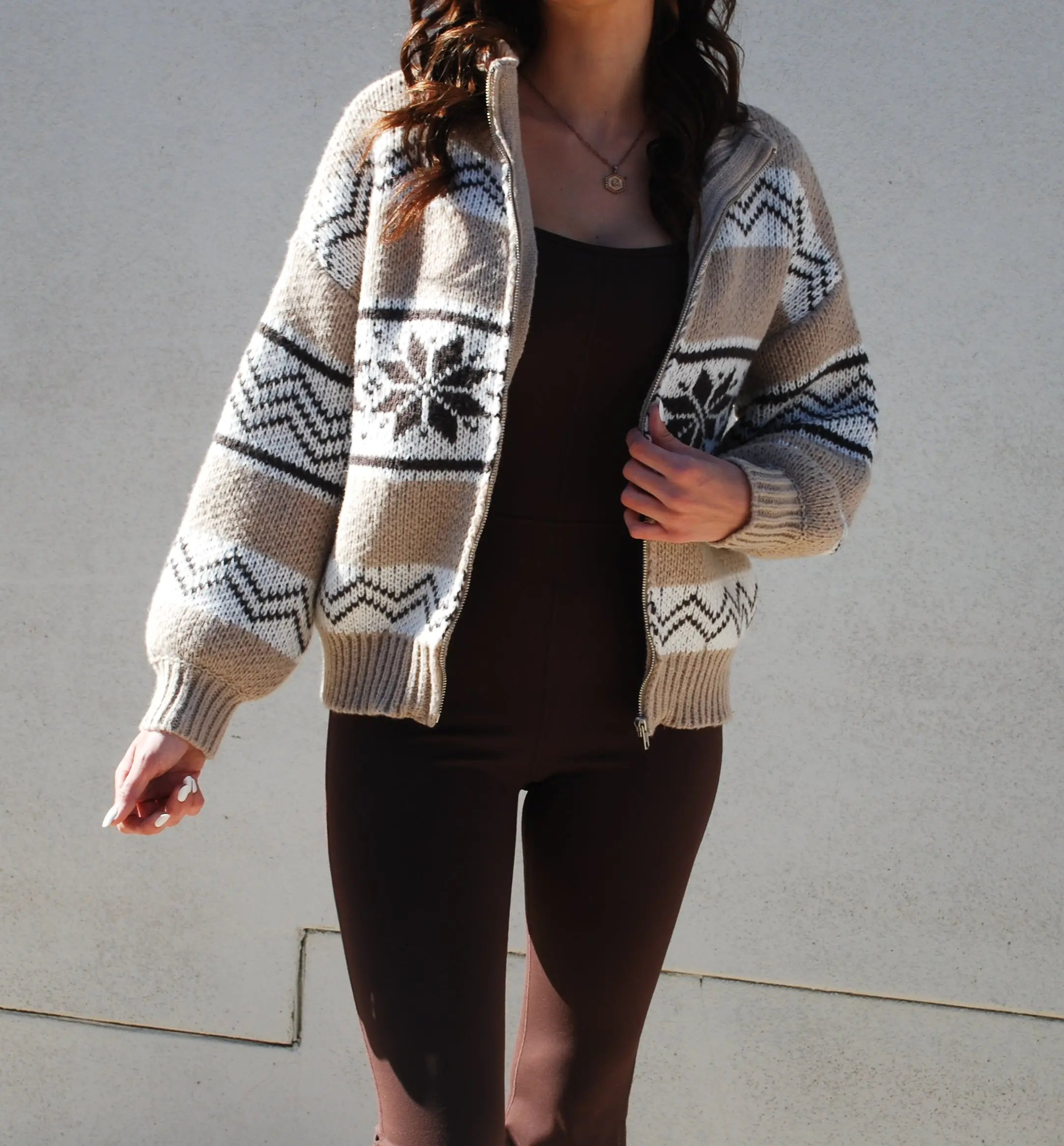 Noelle Fair Isle Sweater Jacket