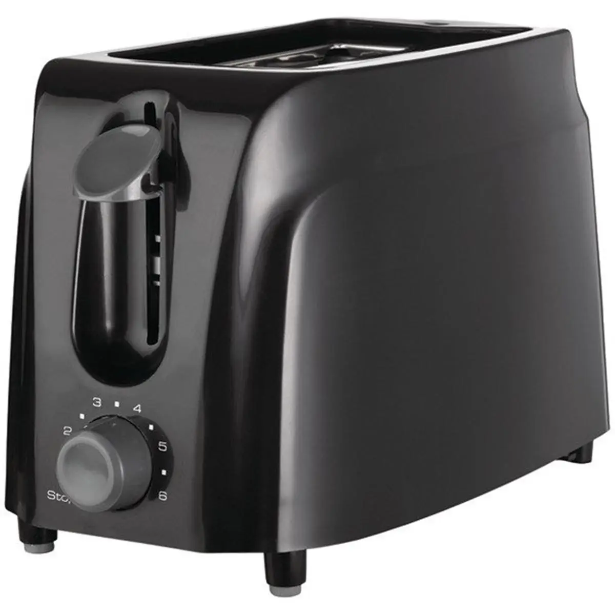 212 MAIN Brentwood TS-260B Cool-Touch 2-Slice Kitchen Toaster, Black