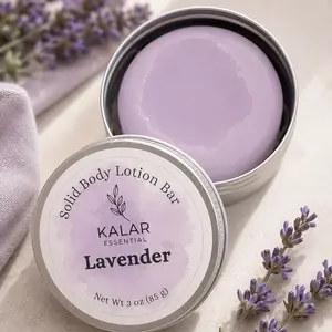 Lavender  Solid Lotion Bar – Handmade Moisturizer for Dry Skin