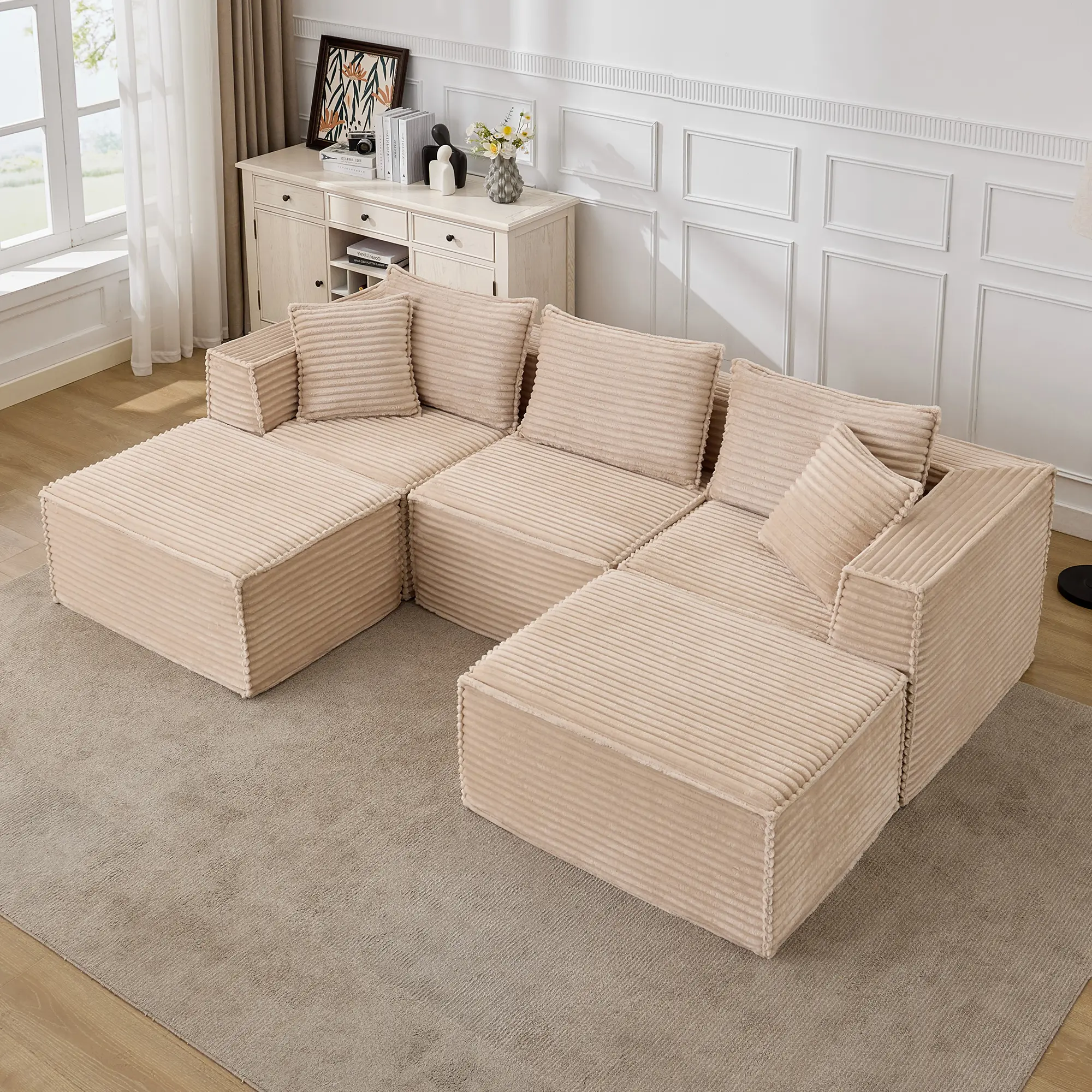 3+2(Footstool + Seat)