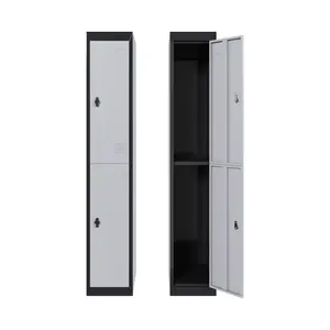 Garvee Upgraded Heavy-Duty Steel Storage Locker Cabinet, 71'' Tall, Lockable Design with Shelves and Hanging Rod, Ventilated & Rust-Proof, Space-Saving, for Office, School, Gym and Warehouse