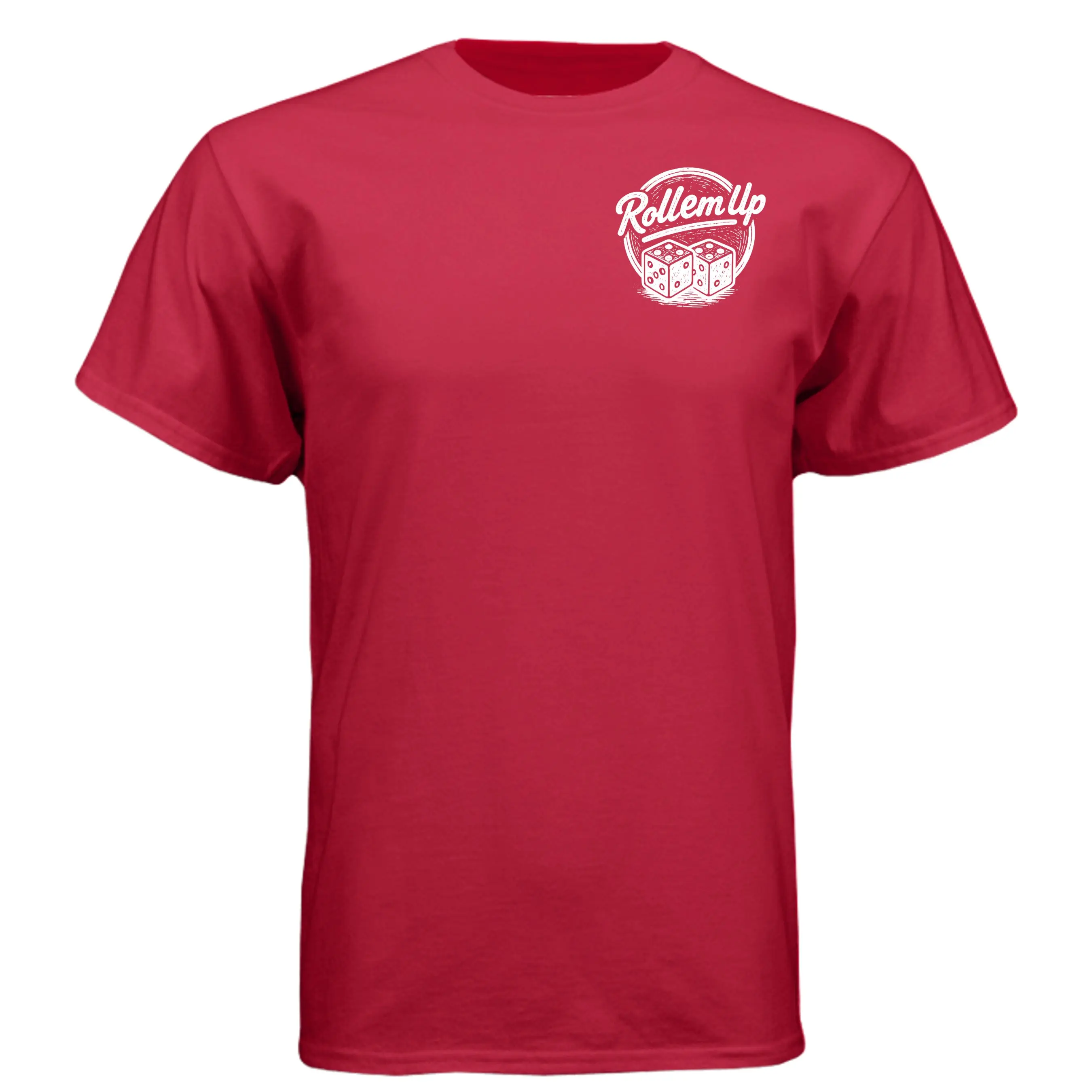 Roll ’Em Up White Sketch Retro Skate Tee - Official Collection
