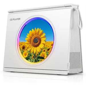 Y-03 Portable CD Player with Light for ,4000mAh  5.3 Desktop CD  Player with Speaker, Women Men's Gifts for Christmas Birthday  Room Decor, Level