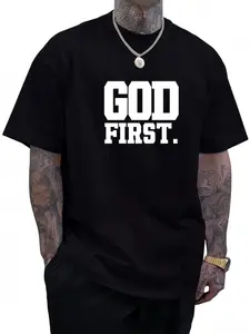 Men's "GOD FIRST" Graphic T-Shirt