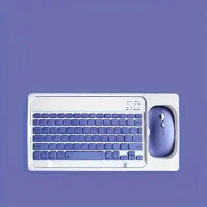 7 inches Ultra thin keyboard set,Wireless Keyboard And Mouse Combo Rechargeable Portable Wireless Keyboard Mouse Set For IPhone/IPad/Samsung Tablet Phone Smartphone For Android/Windows