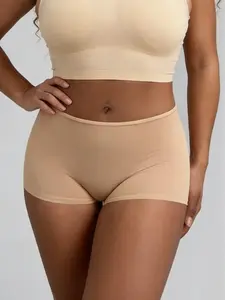 ILARIA EverydayEase Breathable Mid-Waist Shorts - Sandstone Lightweight Comfort Shorts