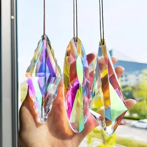 3 Pack 5'' Large  Prisms Suncatchers for Windows,120mm AB Colors Hanging Sun Catchers with Glass Prisms, Rainbow Prisms Maker Suncatcher Pendant for  Garden Decor