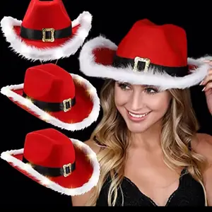 Fashionable Luminous Santa Claus Cowboy Hat!
