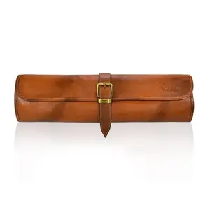 One Buckle Leather Knife Bag