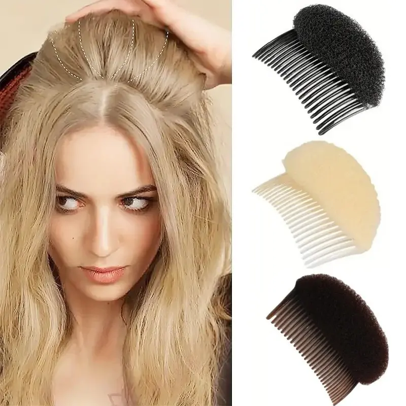 Fluffy Hair Pads For Women Hair Volume Increase Sponge Hair Clips Convenient Hair Bump Up Hairdressing Accessories Human Hair Density HD Wigs