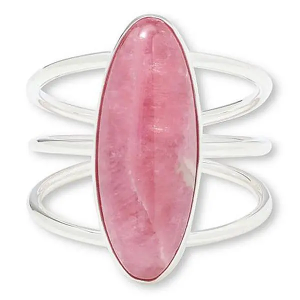 Mine Finds by Jay King Gallery Collection Pink Rhodochrosite Oval Ring