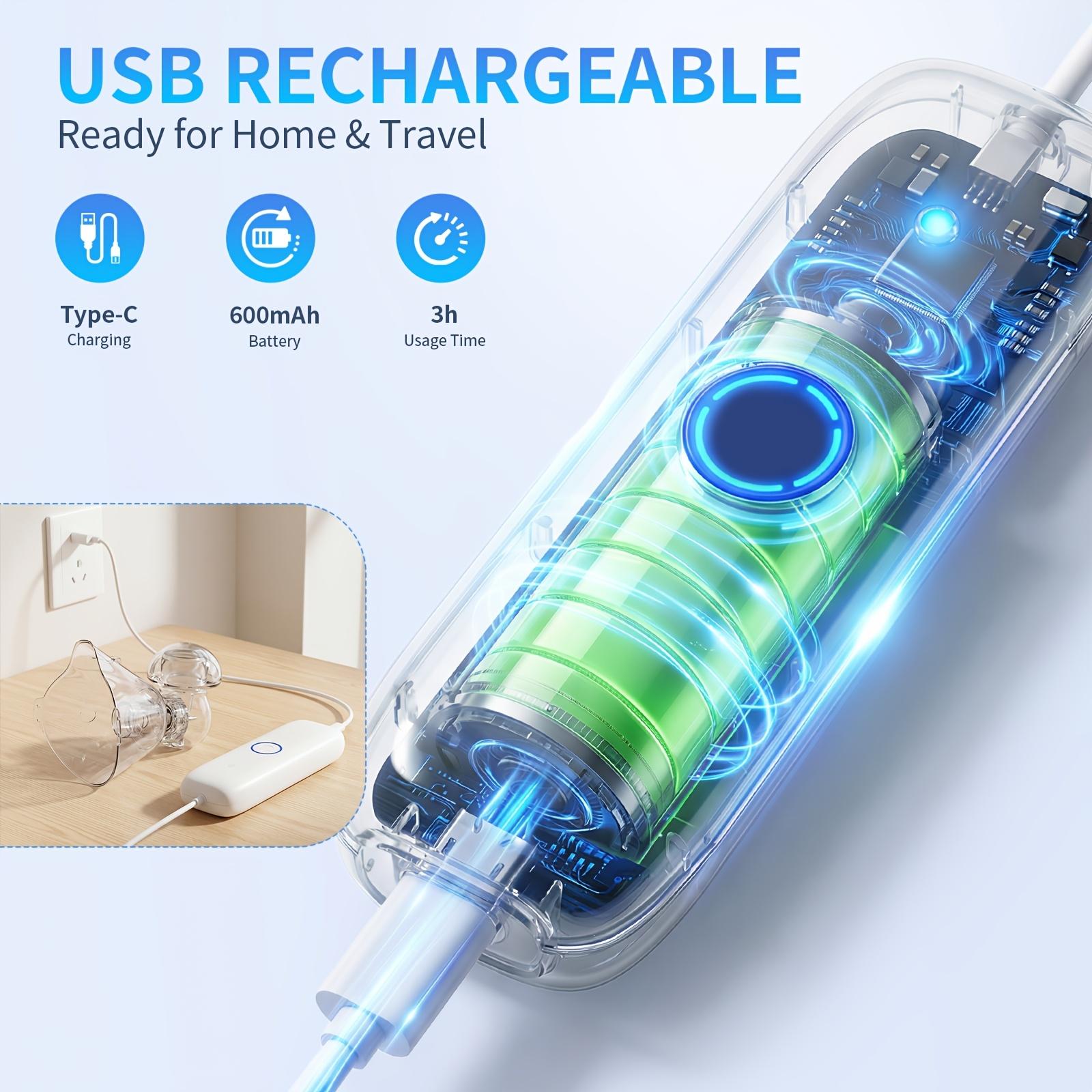 PUPCA FDA Cleared Soundwave Technology Nebulizer, Portable Nebulizer,  Rechargeable Nebulizer Machine for Adults And Kids
