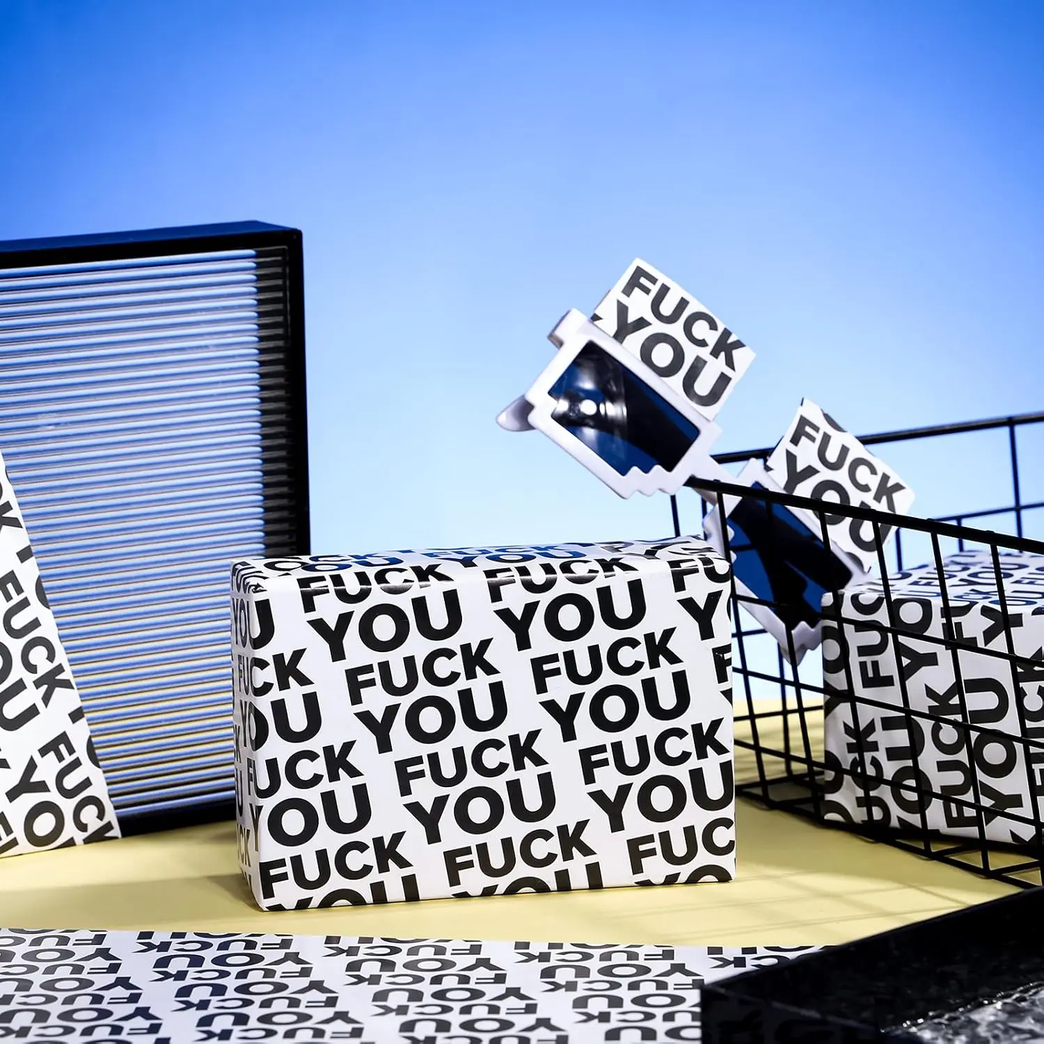 Funny Wrapping Paper - Fuck You Adult Wrapping Paper Rude Birthday Gift Wrap for Adult | Gift Wrapping Paper